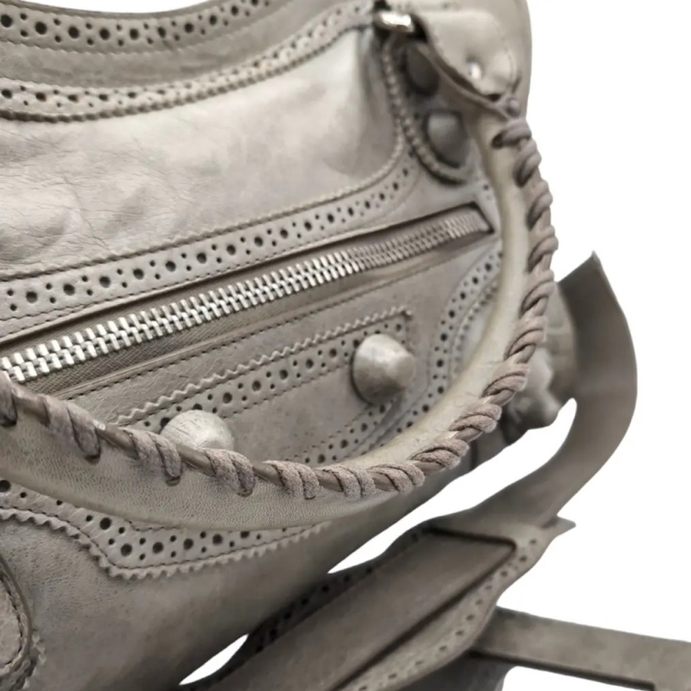 Balenciaga City Leather Moto Bag